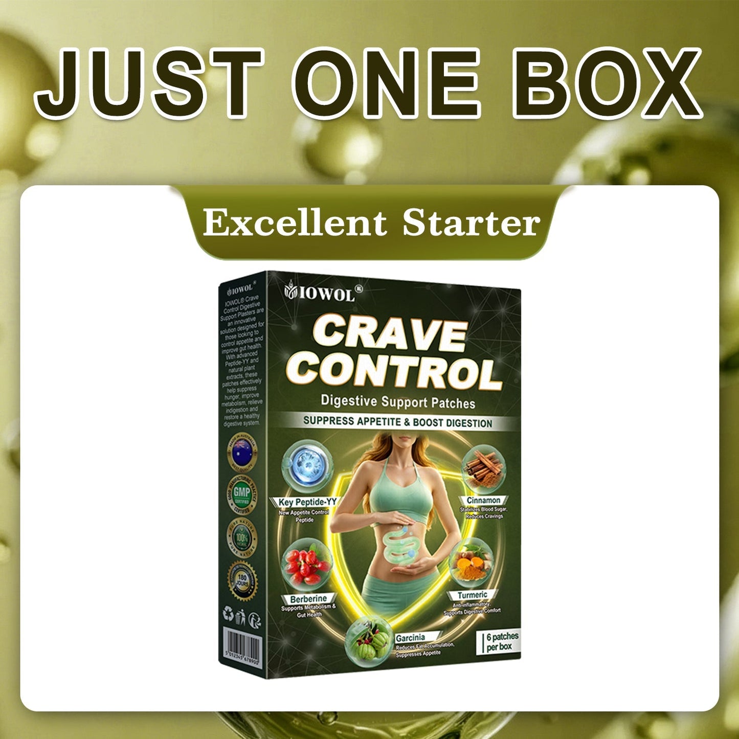 IOWOL ®APPETITE CONTROL PATCHES! ZERO PILLS & ZERO HUNGER & ZERO STRUGGLE & 100% RESULTS.
